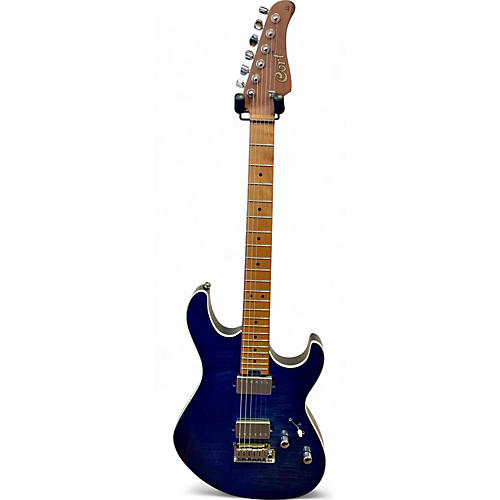 Used Cort g290 FAT II Bright Blue Burst Solid Body Electric Guitar Bright Blue Burst