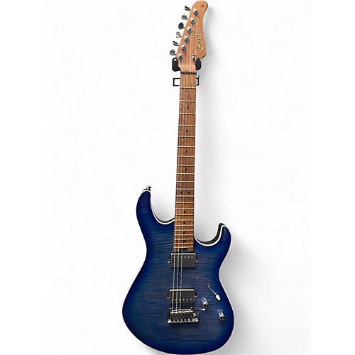 Used Cort g290 fat 2 Blue Burst Solid Body Electric Guitar Blue Burst