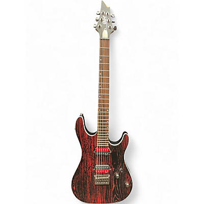 Used Cort kx300 Etched Black and Red Solid Body Electric Guitar