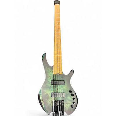 Used Cort space 5 Emerald Green Electric Bass Guitar