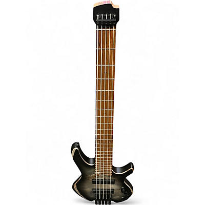 Used Cort space 5 headless  star dust green Electric Bass Guitar