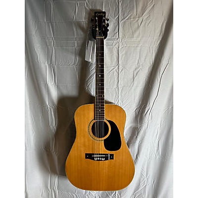 Used Cortez Dreadnaught Natural Acoustic Guitar