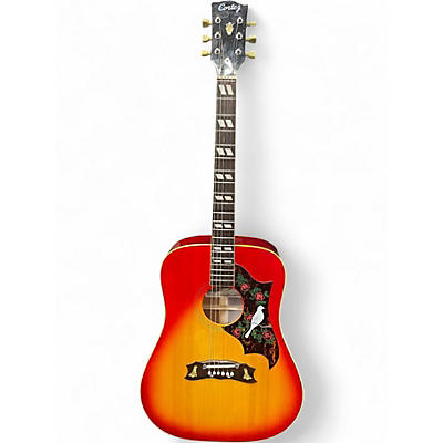 Used Cortez F-0055 2 Color Sunburst Acoustic Guitar