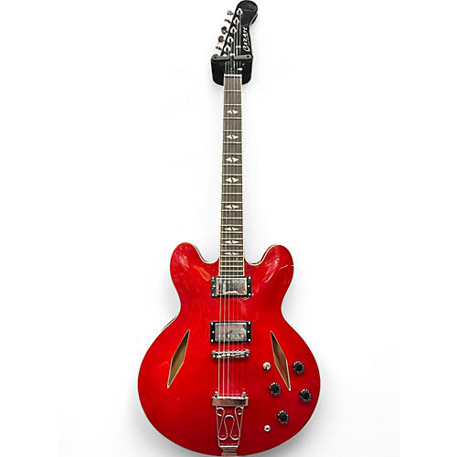 Used Cozart Custom Trini Lopez 335 Clone Red Hollow Body Electric Guitar Red