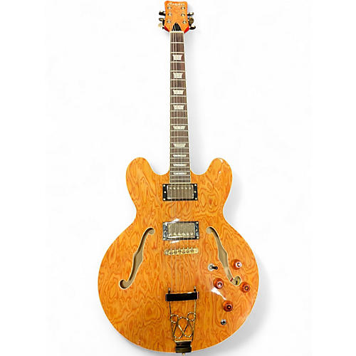 Used Cozart Semi Hollow  Natural Hollow Body Electric Guitar Natural