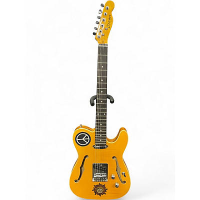 Used Cozart Thinline Telecaster Natural Hollow Body Electric Guitar