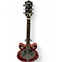 Used Cozart double cut resonator Cherry Hollow Body Electric Guitar Cherry