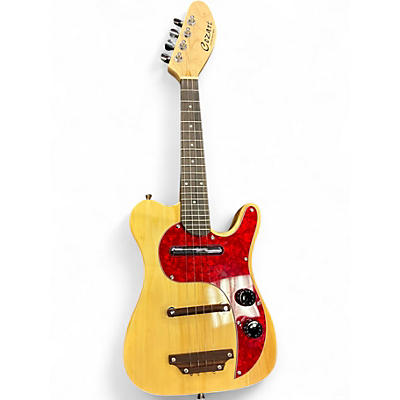 Used Cozart electric uke tele style Amber Ukulele
