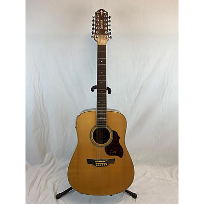 Crafter Guitars Used Crafter Guitars D8-12EQ Natural 12 String Acoustic Electric Guitar