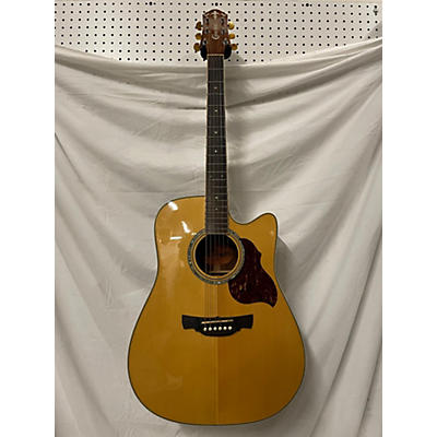 Used Crafter Guitars DE8/N Natural Acoustic Electric Guitar