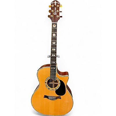 Used Crafter Guitars GAE36 Natural Acoustic Electric Guitar