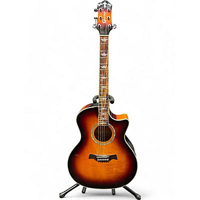 Crafter Guitars Used Crafter Guitars GCL80 3 Color Sunburst Acoustic Electric Guitar