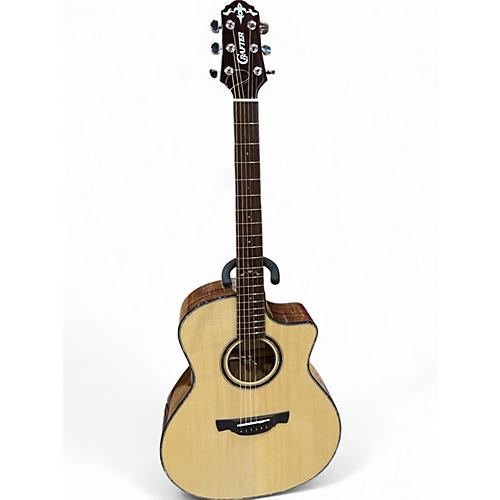Used Crafter Guitars GLORIA PLUS Natural Acoustic Electric Guitar Natural