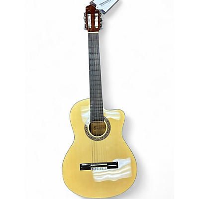 Used Crafter Guitars HCC24EQ Natural Classical Acoustic Electric Guitar