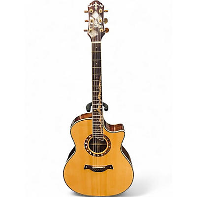 Used Crafter Guitars ML ROSE Natural Acoustic Electric Guitar