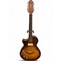 Used Crafter Guitars SAT-12L Sunburst Hollow Body Electric Guitar Sunburst