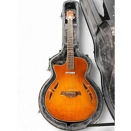 Used Crafter Guitars SATMVS Honey Burst Hollow Body Electric Guitar Honey Burst