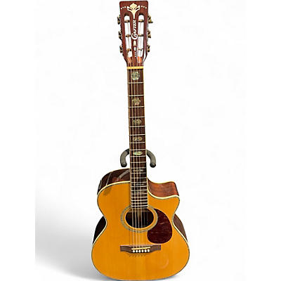 Used Crafter Guitars TMC 045 Natural Acoustic Electric Guitar