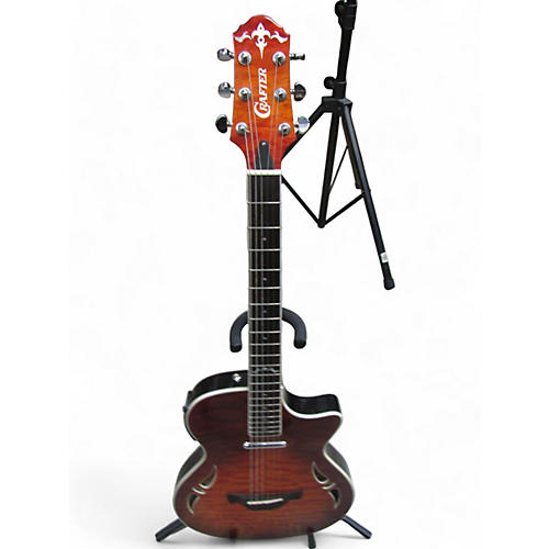 Crafter Guitars Used Crafter Guitars sa-qmos orange sunburst Acoustic Electric Guitar orange sunburst