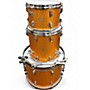 Used Craviotto 3 Piece Diamond Series Orange Sparkle Drum Kit Orange Sparkle