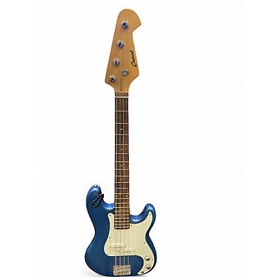 Used Cresent Guitars Bass Guitar Blue Electric Bass Guitar
