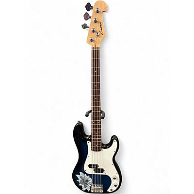 Used Cresent Guitars P BASS Blue to Black Fade Electric Bass Guitar
