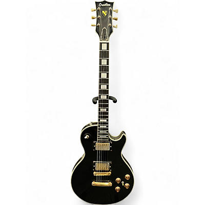 Used Crestline Single Cut Ebony Solid Body Electric Guitar