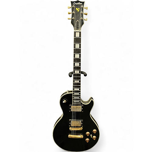 Used Crestline Single Cut Ebony Solid Body Electric Guitar Ebony