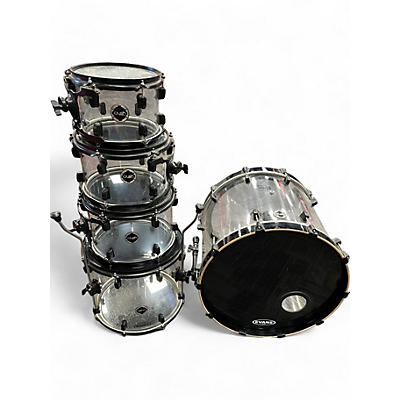 Crush Drums & Percussion Used Crush Drums & Percussion 5 Piece Acrylic Series Clear Drum Kit