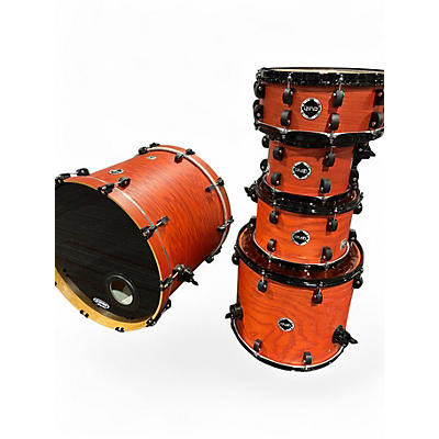 Used Crush Drums & Percussion 5 Piece Chameleon Ash Orange Drum Kit