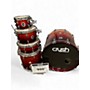 Used Crush Drums & Percussion 5 Piece Sublime E3 Maple Orange Sparkle Red Fade Drum Kit Orange Sparkle Red Fade