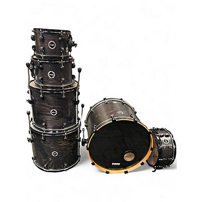 Used Crush Drums & Percussion 6 Piece Chameleon Ash Black Drum Kit