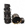 Used Crush Drums & Percussion 6 Piece Chameleon Ash Black Drum Kit Black