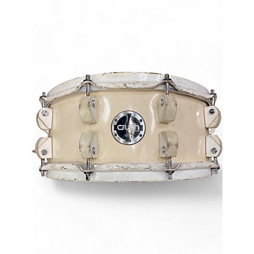 Crush Drums & Percussion Used Crush Drums & Percussion 6X14 Chameleon Birch Snare White on White Drum White on White 13