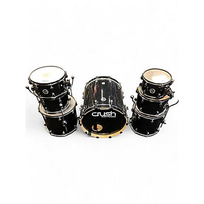 Crush Drums & Percussion Used Crush Drums & Percussion 7 piece Chameleon Birch Black Drum Kit