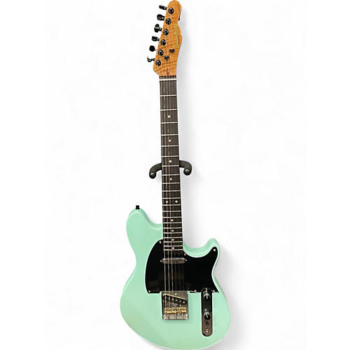 Used Custom Build WOLFE SATIN Seafoam Green Solid Body Electric Guitar SATIN Seafoam Green