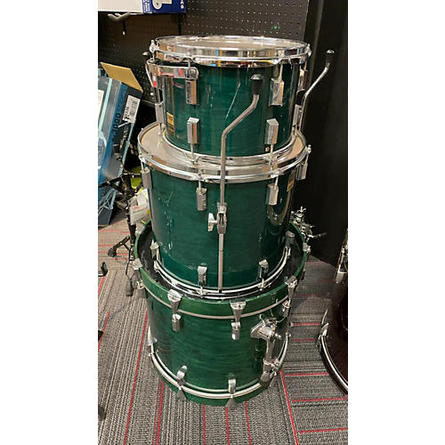 Used D'Amico 3 piece 3-Piece Emerald Green Drum Kit Emerald Green