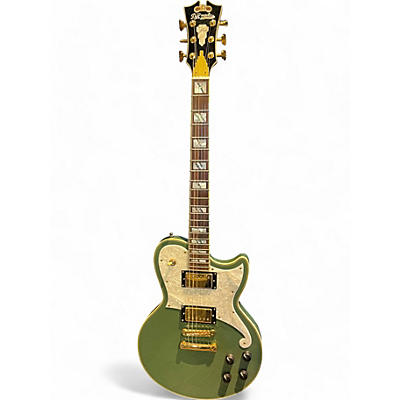 D'Angelico Used D'Angelico ATLANTIC DELUXE HUNTER GREEN Solid Body Electric Guitar