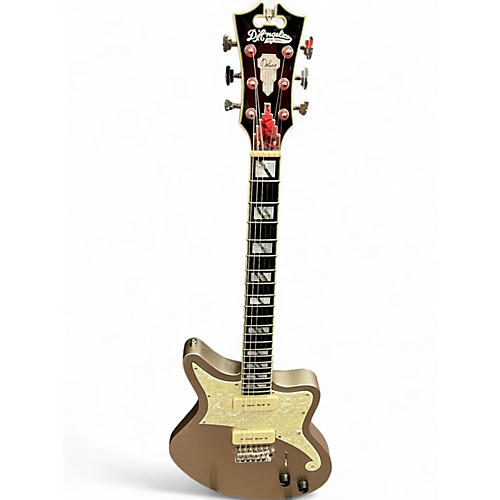 Used D'Angelico Bedford Deluxe Desert Gold Solid Body Electric Guitar Desert Gold