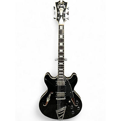Used D'Angelico DAPC Premier US PHATCAT Black Hollow Body Electric Guitar