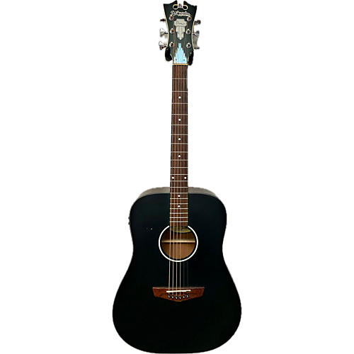 D'Angelico Used D'Angelico DAPCSD300 Flat Black Acoustic Electric Guitar Flat Black