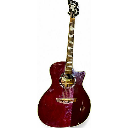 D'Angelico Used D'Angelico DAPCSG200WNRCP Maroon Acoustic Electric Guitar Maroon