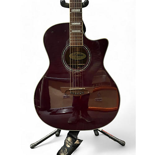 D'Angelico Used D'Angelico DAPCSG200WNRCP Merlot Acoustic Electric Guitar Merlot