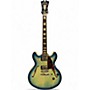 Used D'Angelico DAPCX Blue Hollow Body Electric Guitar Blue