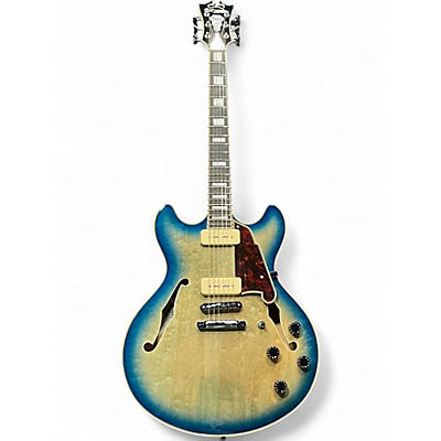 Used D'Angelico DAPDCBLBCSCB9EX Blue Hollow Body Electric Guitar