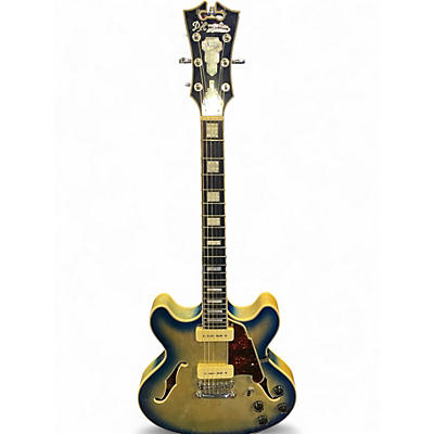 Used D'Angelico DAPDCBLBCSCB9EX LIGHT BLUE Hollow Body Electric Guitar