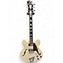 Used D'Angelico DAPDCCMPCTCB Pearl White Hollow Body Electric Guitar Pearl White