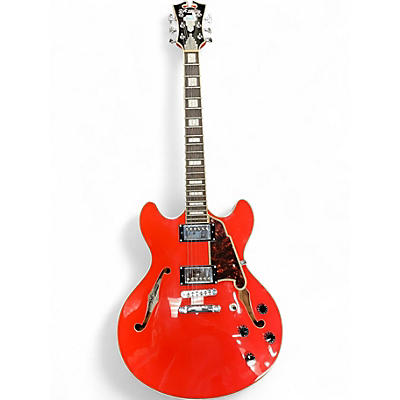 Used D'Angelico DAPDCFRCSCB Candy Tangerine Hollow Body Electric Guitar