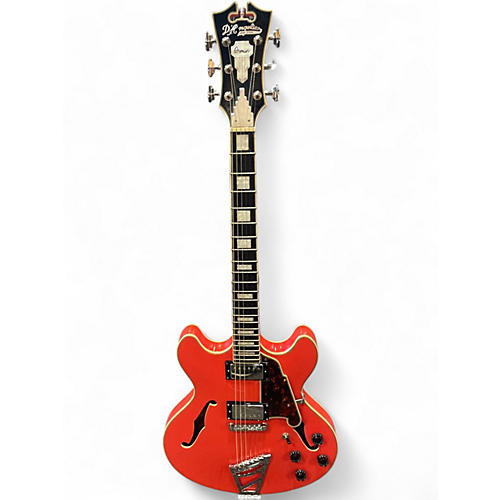 Used D'Angelico DAPDCFRCTCB Candy Tangerine Hollow Body Electric Guitar Candy Tangerine