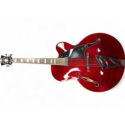 Used D'Angelico DAPEXL1TWNCT Cherry Hollow Body Electric Guitar